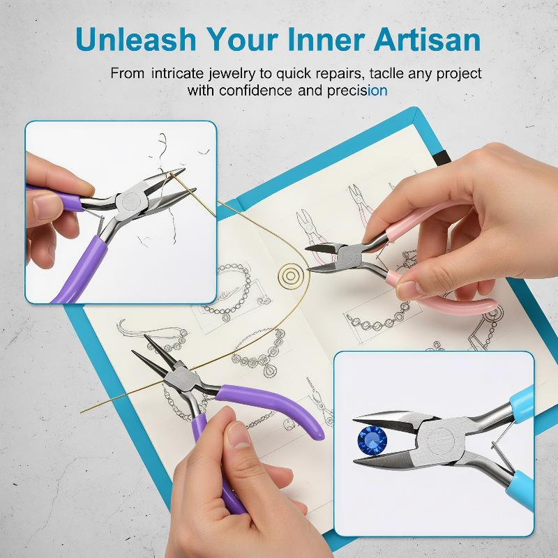 Jewelry Making Workshop - ジュエリー製作ツール 多機能プライヤー ツールセット DIY ブレスレット イヤリング