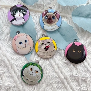 10 個漫画動物猫エナメルジュエリー作りかわいいぶら下げイヤ - Jewelry Making Party のレビューと価格
