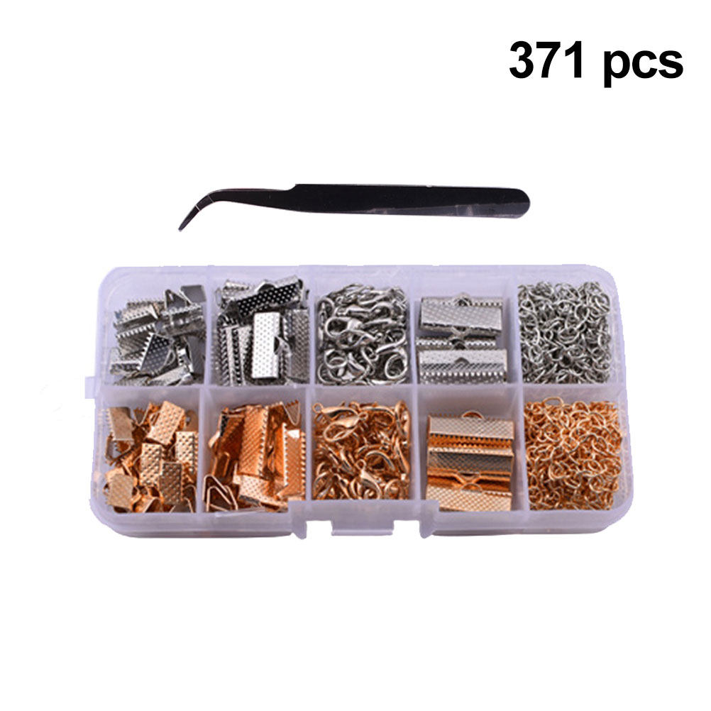 371個入りゴールドネックレスバックルジュエリーメイキングキ - Jewelry Making Tools のレビューと価格