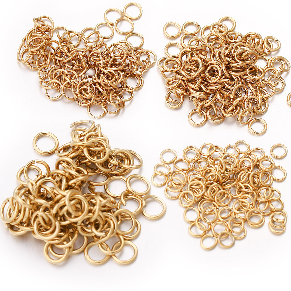 100 個ロット 4 6 8 10 ミリメートルゴールドステ - Jewelry Making Items のレビューと価格
