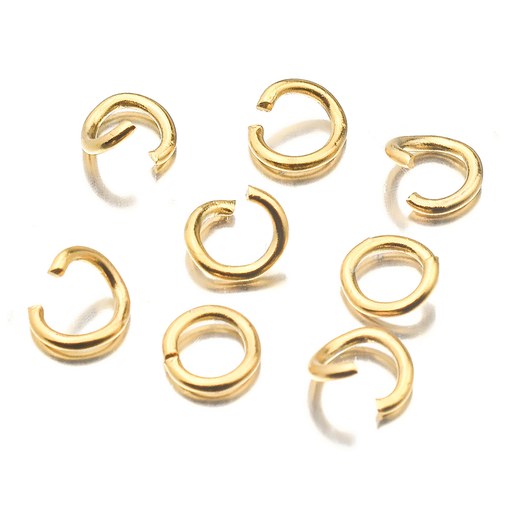 100 個ロット 4 6 8 10 ミリメートルゴールドステ - Jewelry Making Items のレビューと価格