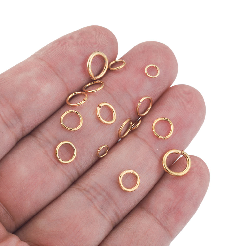100 個ロット 4 6 8 10 ミリメートルゴールドステ - Jewelry Making Items のレビューと価格