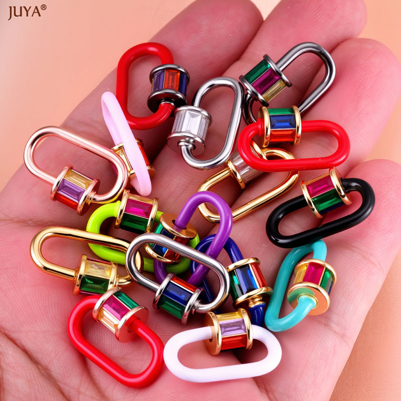 JUYA レインボークリスタルエナメルスクリューカラビナロッ - Jewelry Making Parts のレビューと価格