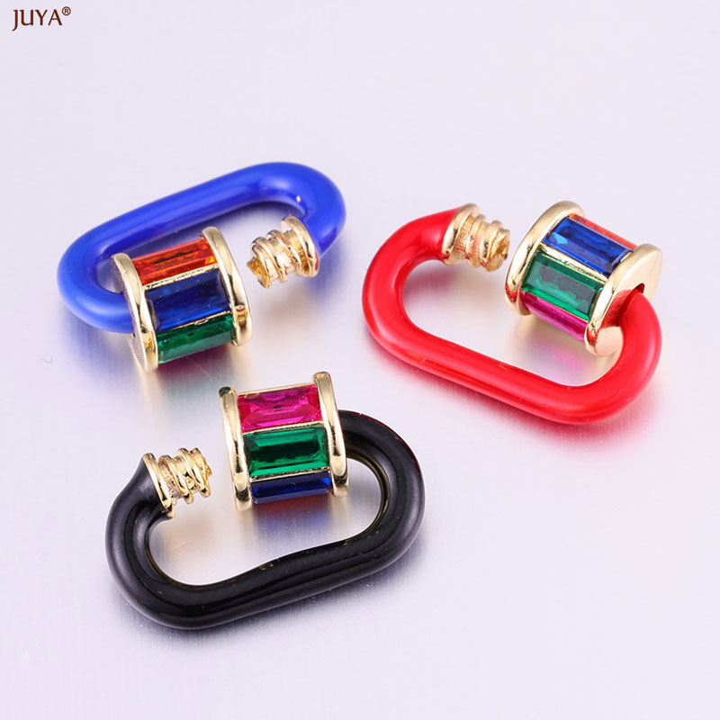 JUYA レインボークリスタルエナメルスクリューカラビナロッ - Jewelry Making Parts のレビューと価格