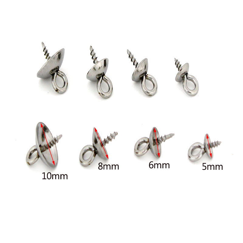 20個入り ステンレス製クラスプ フック スクリューアイピン - Jewelry Making Parts のレビューと価格