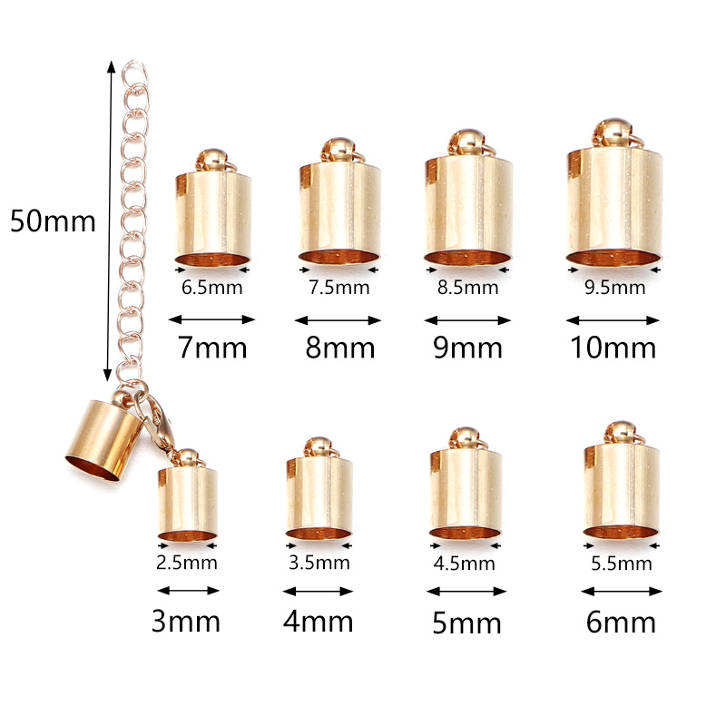 10 セット革コードエンドキャップロブスタークラスプ延長チェ - Jewelry Making Parts のレビューと価格