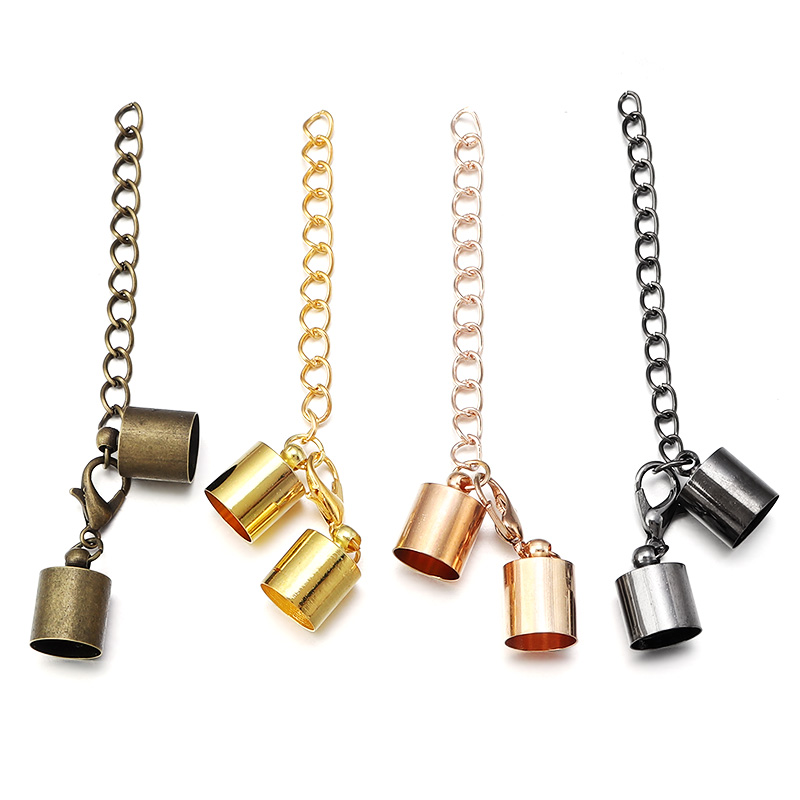 10 セット革コードエンドキャップロブスタークラスプ延長チェ - Jewelry Making Parts のレビューと価格
