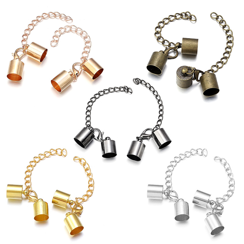 10 セット革コードエンドキャップロブスタークラスプ延長チェ - Jewelry Making Parts のレビューと価格