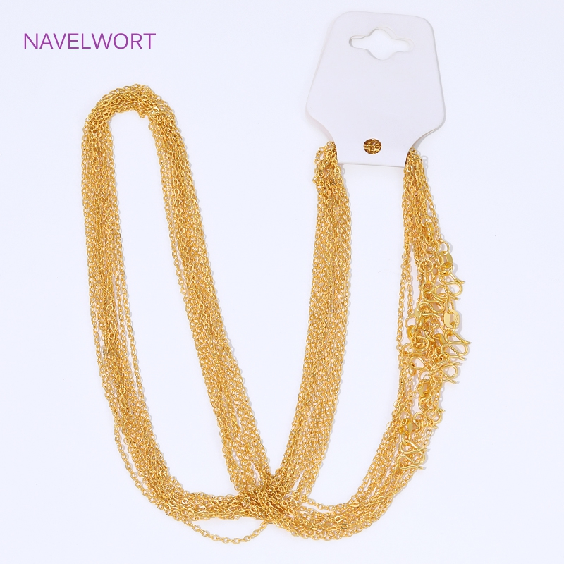 卸売18K金メッキ1.5mm Oチェーン ネックレス製作用、 - Jewelry Making Items のレビューと価格