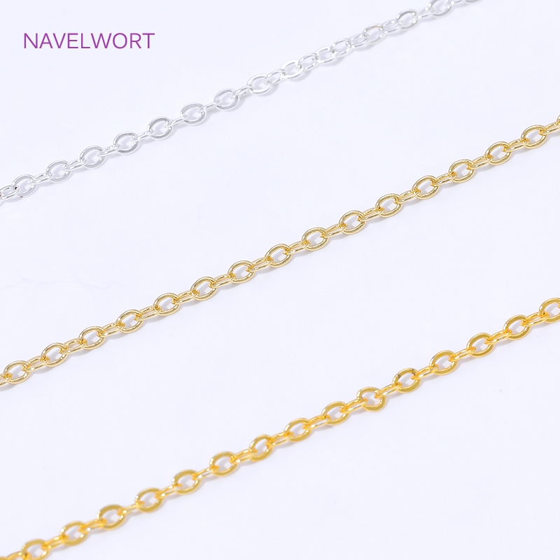 卸売18K金メッキ1.5mm Oチェーン ネックレス製作用、 - Jewelry Making Items のレビューと価格