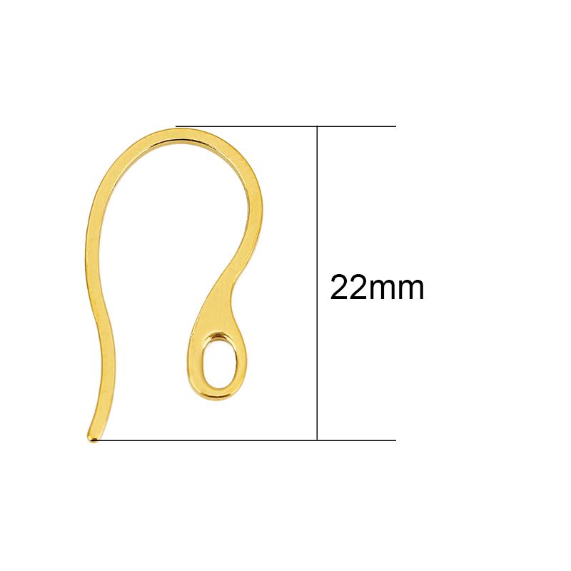 20個入り 低刺激性ステンレス製イヤリングフック PVD加工 - Jewelry Making Parts のレビューと価格