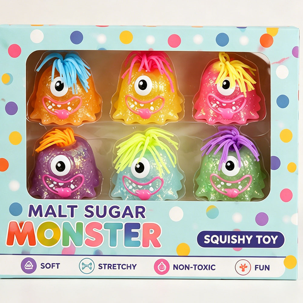 かわいい麦芽糖モンスタースクイーズシリコン製ストレス解消おも - Jewelry Making Party のレビューと価格