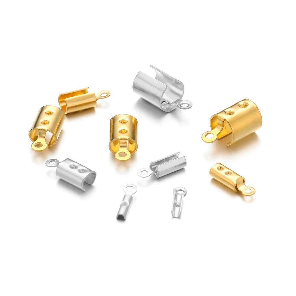 50 個のステンレス鋼高品質圧着エンドビーズキャップレザーコ - Jewelry Making Parts のレビューと価格