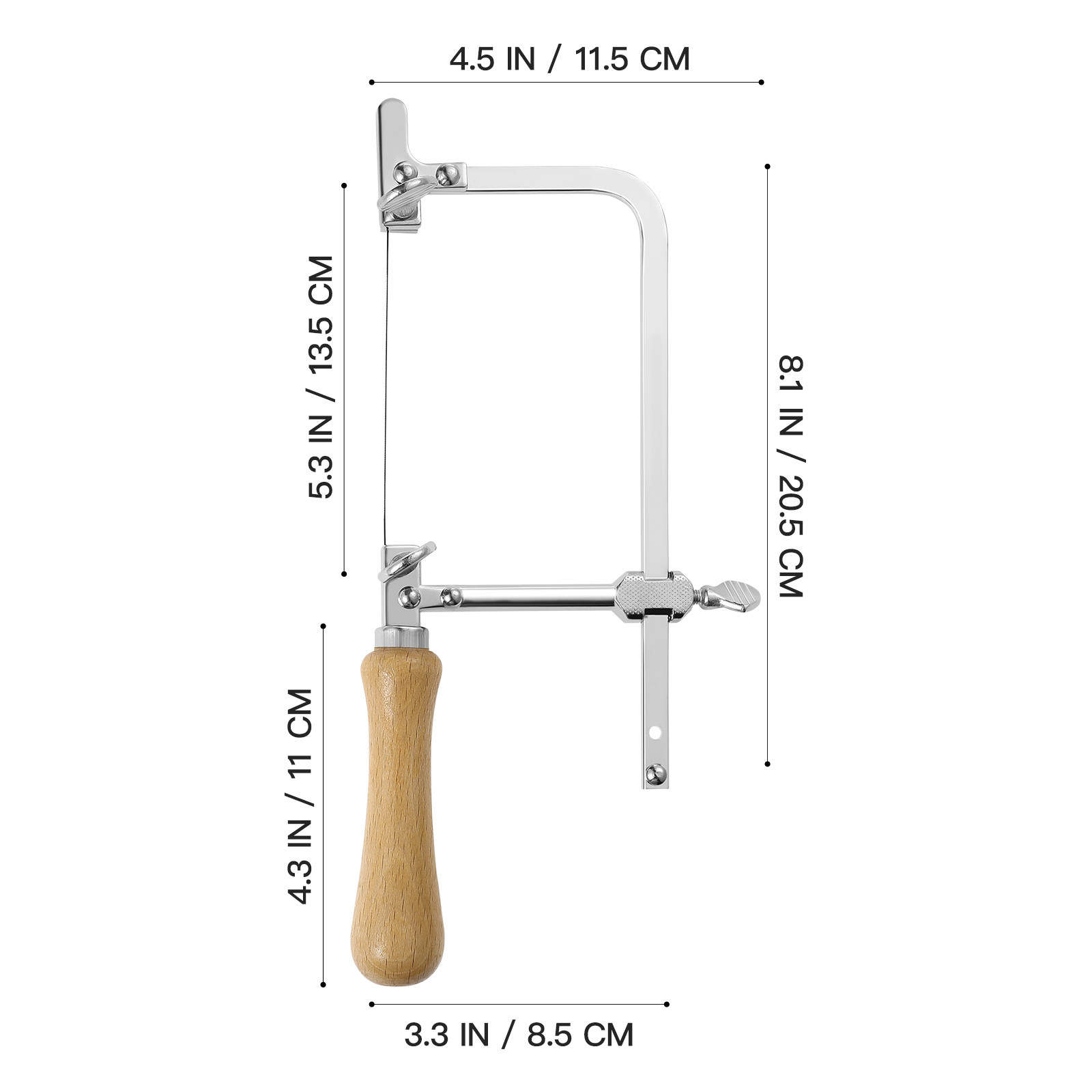 木製ハンドル付きの弓鋸。ジュエリー製作用具。調整可能なU字型 - Jewelry Making Tools のレビューと価格