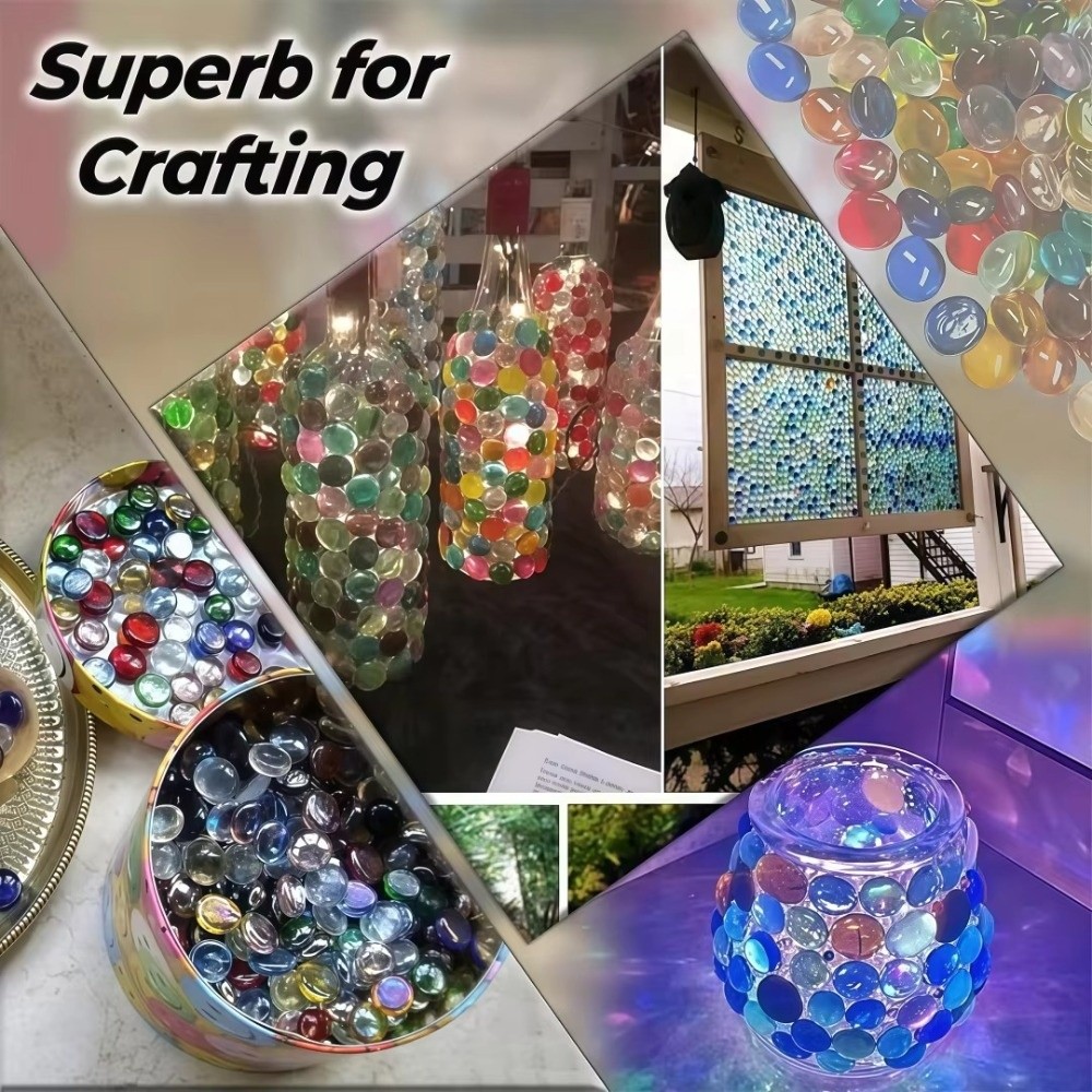 ガラス小石 花瓶用フィラービーズ 光を反射するミックスカラー - Crystal Bead Mix のレビューと価格