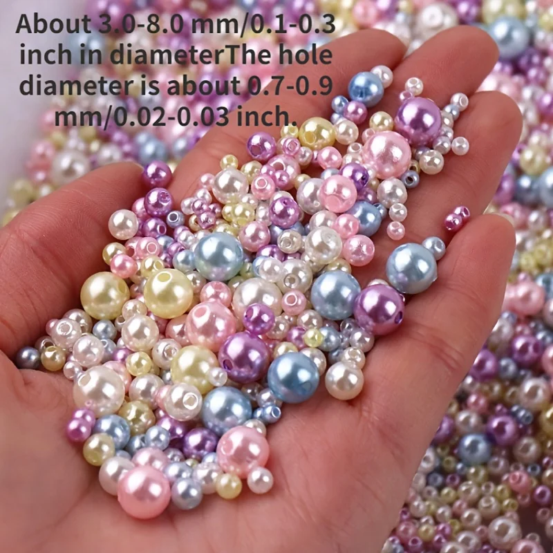 150個の混合サイズ3-8mmビーズ、穴付きカラフルなラウン - Crystal Bead Mix のレビューと価格
