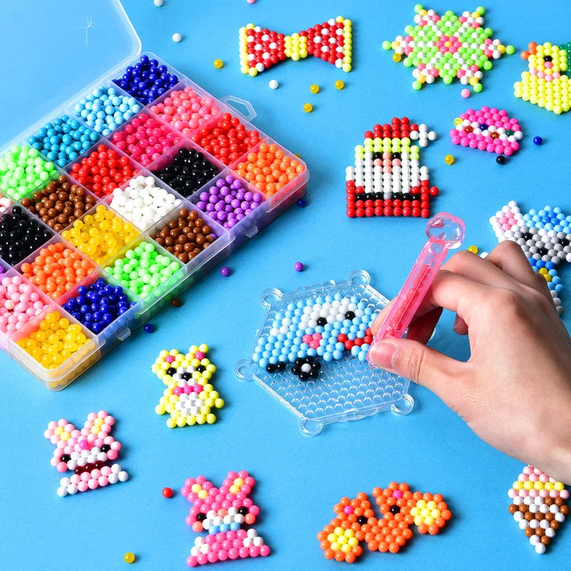 子供のための魔法のビーズ,手作りのおもちゃセット,カラークリ - Crystal Bead Mix のレビューと価格