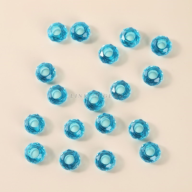 大きな穴のある天然水晶ファセットビーズ,5.5mm,ジュエリ - Crystal Bead Mix のレビューと価格